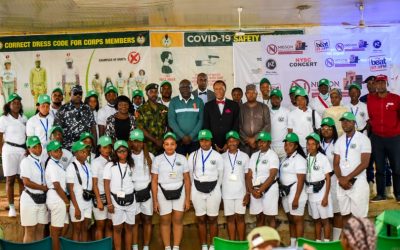 Ambassador Martin Uhomoibhi, Ambassador Abdulazeez Dankano and group of other officials from PAIGAS visited the NYSC Orientation Camp Kubwa, Abuja on 3 August 2022 to Sensitize Youth Corps Members on the Dangers of Irregular Migration