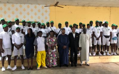 The President of PAIGAS Amb. Martin Uhomoibhi accompanied by Amb. Abdulazeez DanKano and other officials of the Institute visited the NYSC Orientation Camp Keffin Dan Ya-Musa, Nasarawa State, on 4 August 2022 to Sensitize Youth Corps Members on the Dangers of Irregular Migration