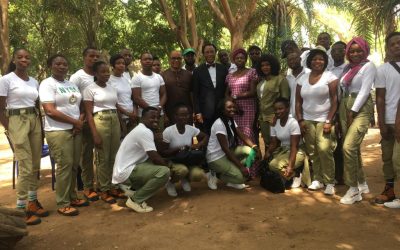 PRESIDENT OF PAIGAS AMB. MARTIN UHOMOIBHI EXCHANGING VIEWS WITH THE BATCH A 2019 PAIGAS/NYSC AMBASSADORS DURING THE FIRST WEEKLY CDS PROGRAM ON STRATEGY TO BE ADOPTED ON THE ADVOCACY ON IRREGULAR MIGRATION IN F.C.T. ABUJA.