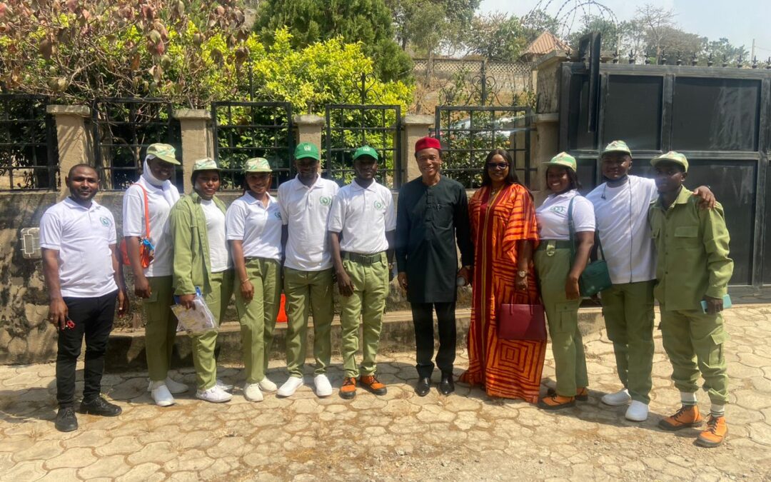 PAIGAS/NYSC Ambassadors lead by Mrs. Olisa Ify Elizabeth – PAIGAS/NYSC Community Development Service (CDS) Coordinator Abuja, F.C.T. Chapter paid a courtesy visit to the President and Founder of PAIGAS Ambassador Martin Uhomoibhi in his office in Abuja 21 January 2025