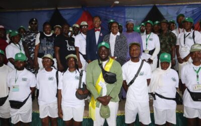 Ambassador Martin Uhomoibhi, Ambassador Abdulazeez Dankano and other PAIGAS officials visited the NYSC Orientation Camp, Kubwa, Abuja. Where they sensitize Youths Corps Members on the hazards of Irregular Migration. 5th February 2025